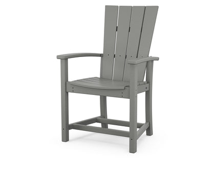 POLYWOOD® Quattro Adirondack Dining Chair in Slate Grey