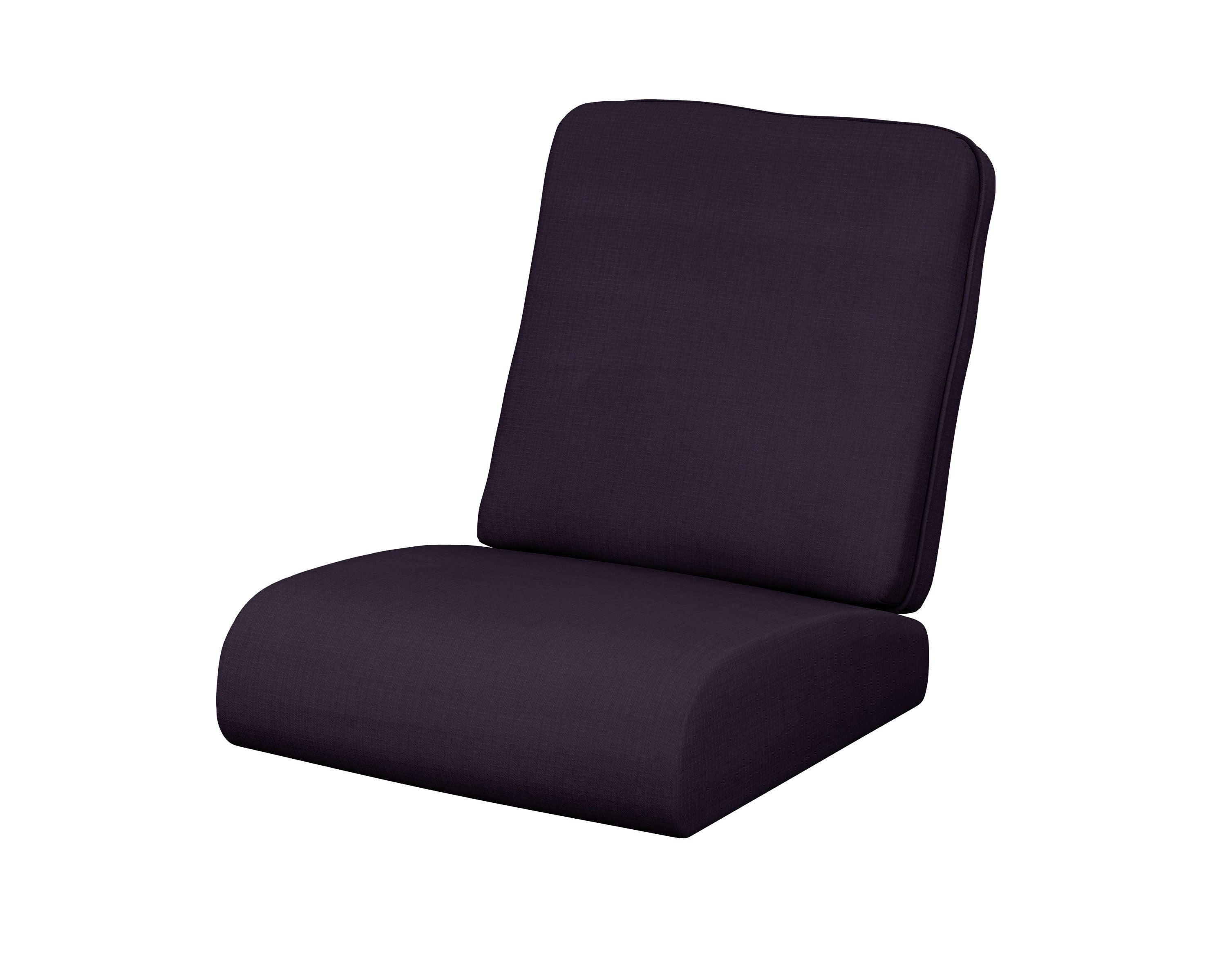POLYWOOD® Club Seat/Back Cushion in Navy Linen