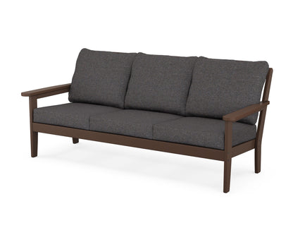 Country Living Cottage Deep Seating Sofa in Mahogany / Ash Charcoal