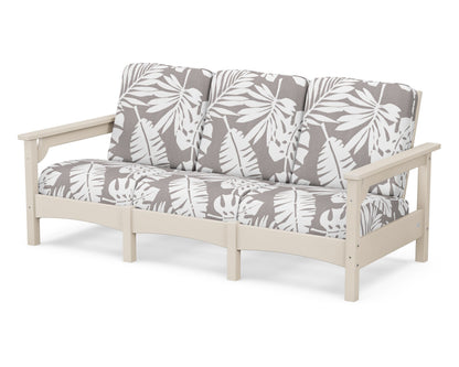 POLYWOOD® Club Sofa in Sand / Leaf Grey Mist