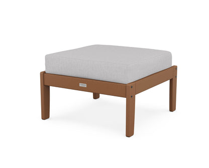 Country Living Cottage Deep Seating Ottoman in Teak / Granite