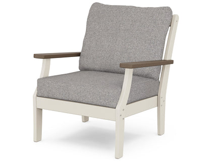 POLYWOOD® Braxton Deep Seating Chair in Sand / Kona / Grey Mist