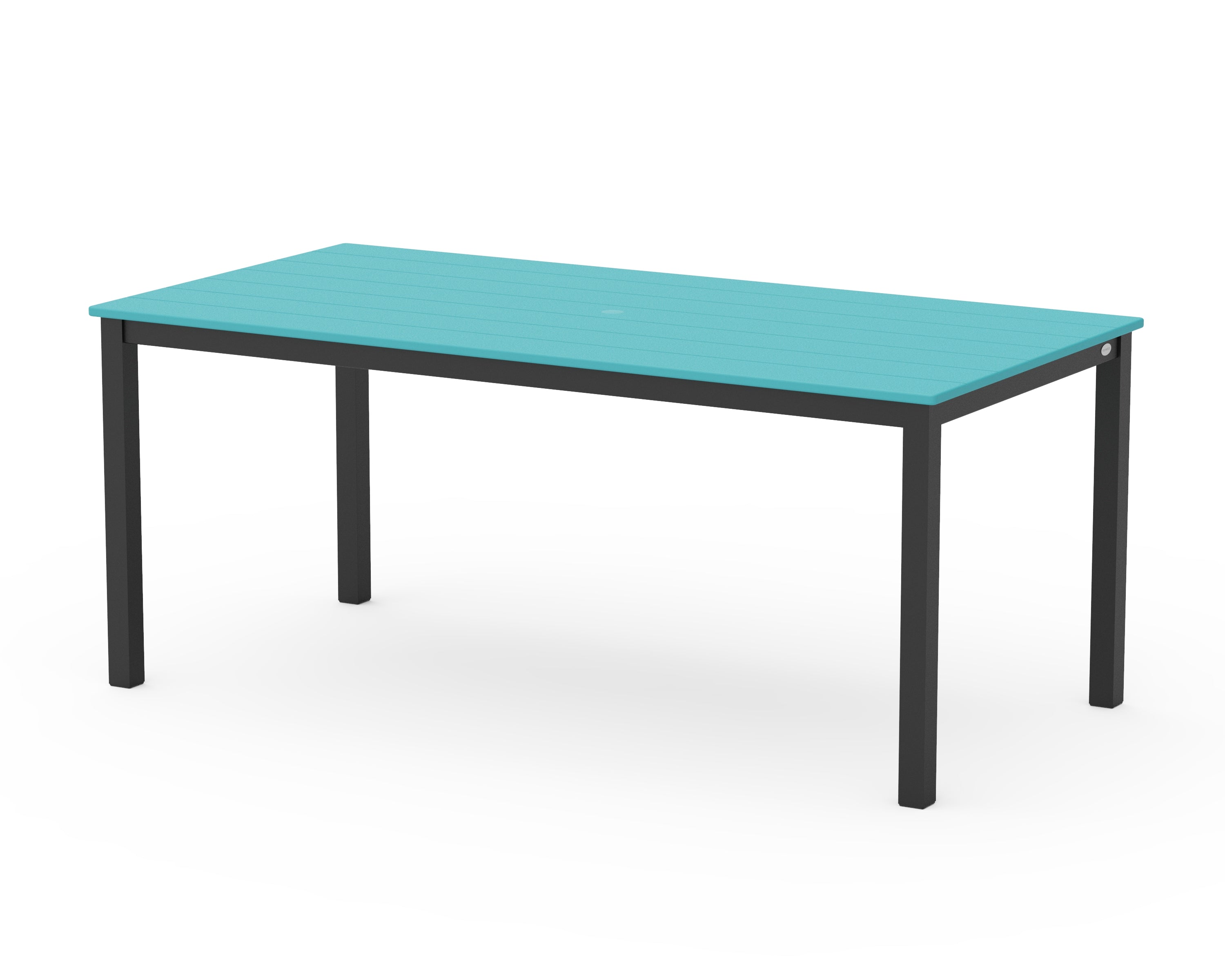 POLYWOOD® Main Street 36" x 72" Dining Table in Black / Aruba