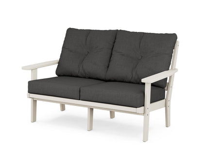 POLYWOOD® Oxford Deep Seating Loveseat in Sand / Spectrum Carbon