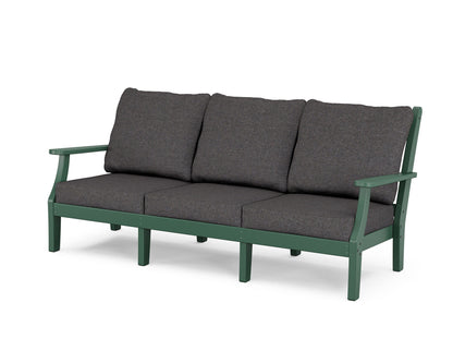 Country Living Wovendale Deep Seating Sofa in Green / Ash Charcoal
