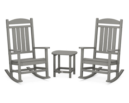 POLYWOOD® Presidential Rocker 3-Piece Set in Slate Grey