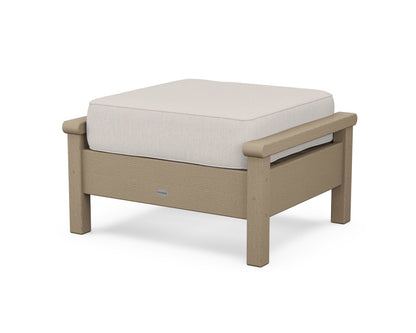 POLYWOOD® Harbour Deep Seating Ottoman in Vintage Sahara / Cast Ash