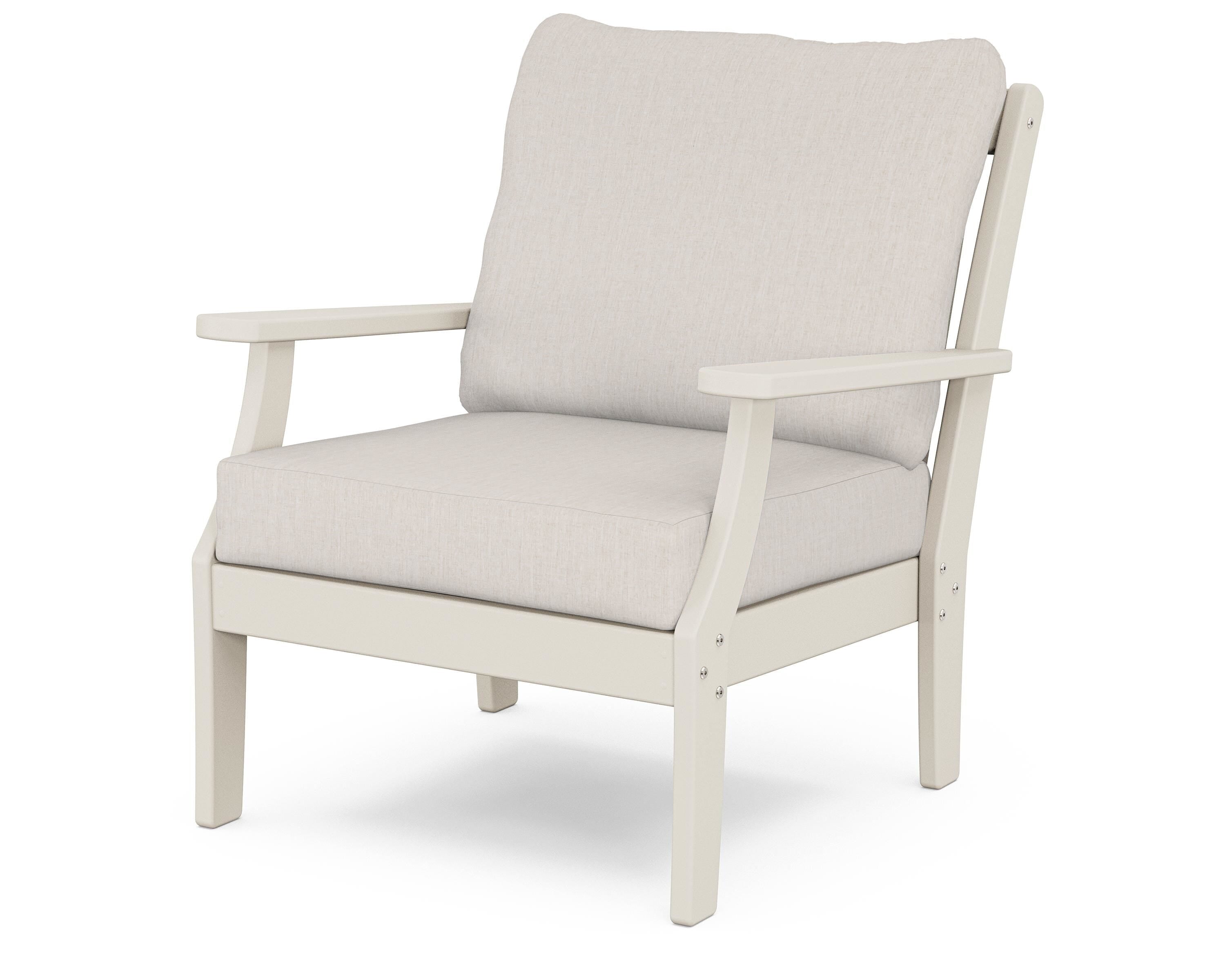 POLYWOOD® Braxton Deep Seating Chair in Sand / Cast Ash