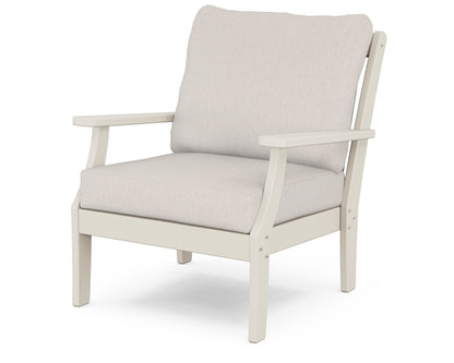 POLYWOOD® Braxton Deep Seating Chair in Sand / Cast Ash