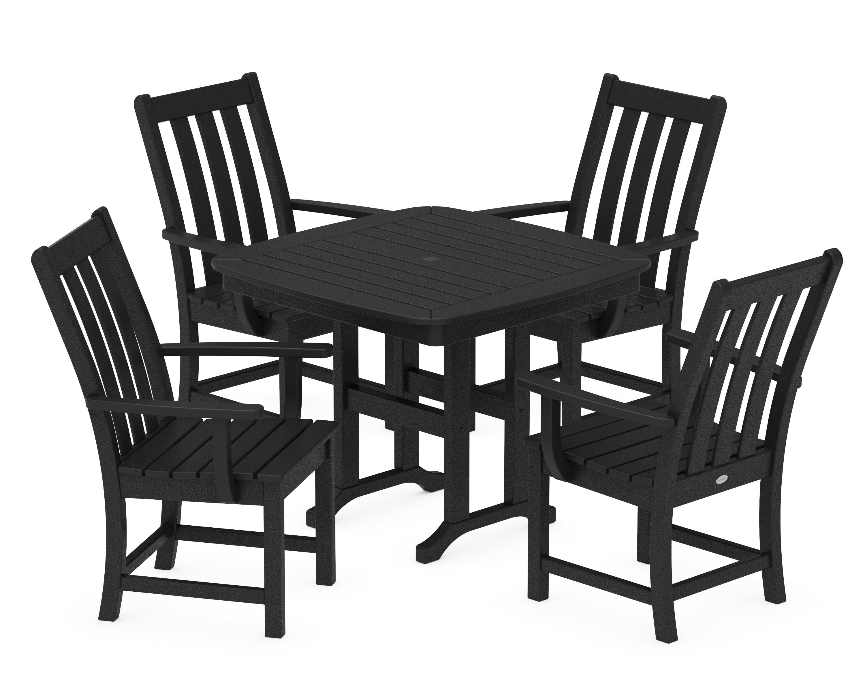 POLYWOOD® Vineyard 5-Piece Dining Set in Black