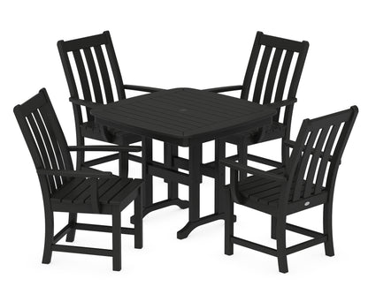 POLYWOOD® Vineyard 5-Piece Dining Set in Black