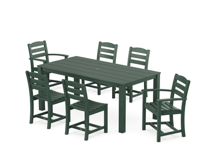POLYWOOD® La Casa Cafe' 7-Piece Parsons Dining Set in Green