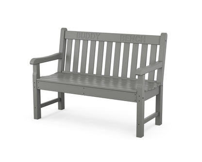 POLYWOOD® 48" Buddy Bench in Slate Grey