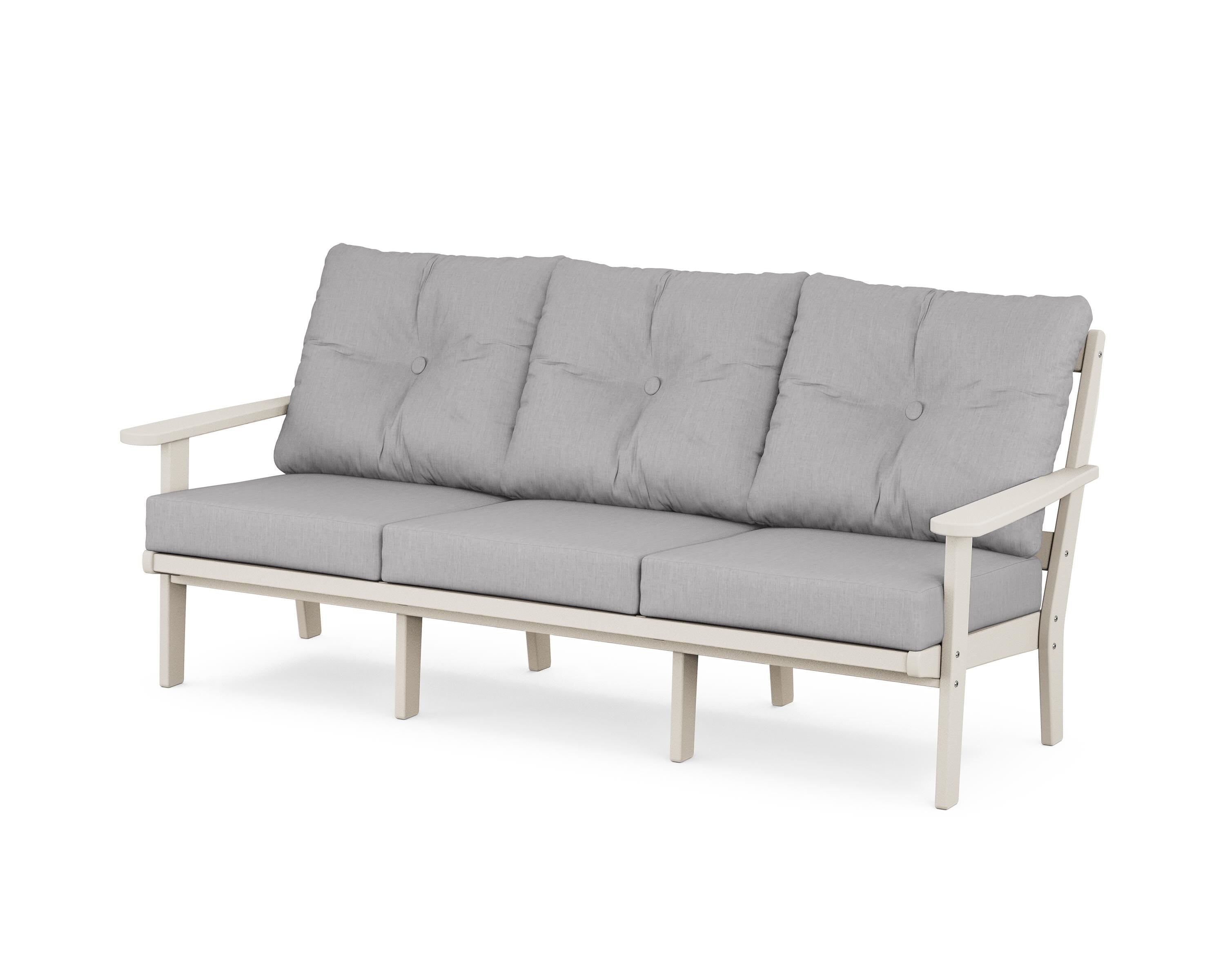 POLYWOOD® Mission Deep Seating Sofa in Sand / Granite
