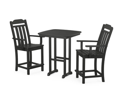 Country Living Cottage 3-Piece Counter Set in Black