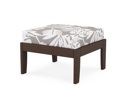 Unbranded Modular Ottoman - Classic in Mahogany / Leaf Grey Mist