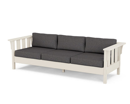 Martha Stewart by POLYWOOD® Acadia Deep Seating Sofa in Sand / Ash Charcoal
