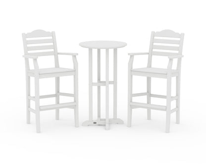 Draper James™ by  POLYWOOD® Savannah 3-Piece Farmhouse Bar Set in White