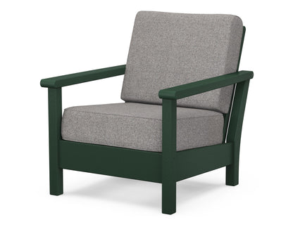 POLYWOOD® Harbour Deep Seating Chair in Green / Grey Mist