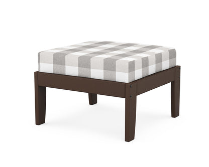 Unbranded Modular Ottoman - Classic in Mahogany / Buffalo Plaid Grey Mist