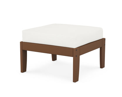 Unbranded Modular Ottoman - Classic in Teak / Natural Linen