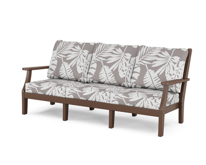 Country Living Wovendale Deep Seating Sofa in Mahogany / Leaf Grey Mist