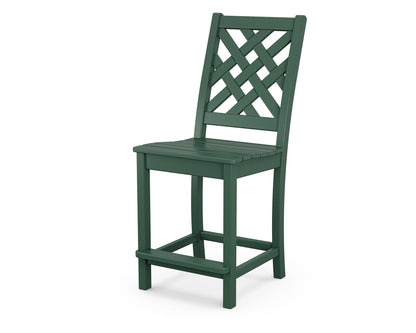 Country Living Wovendale Counter Side Chair in Green