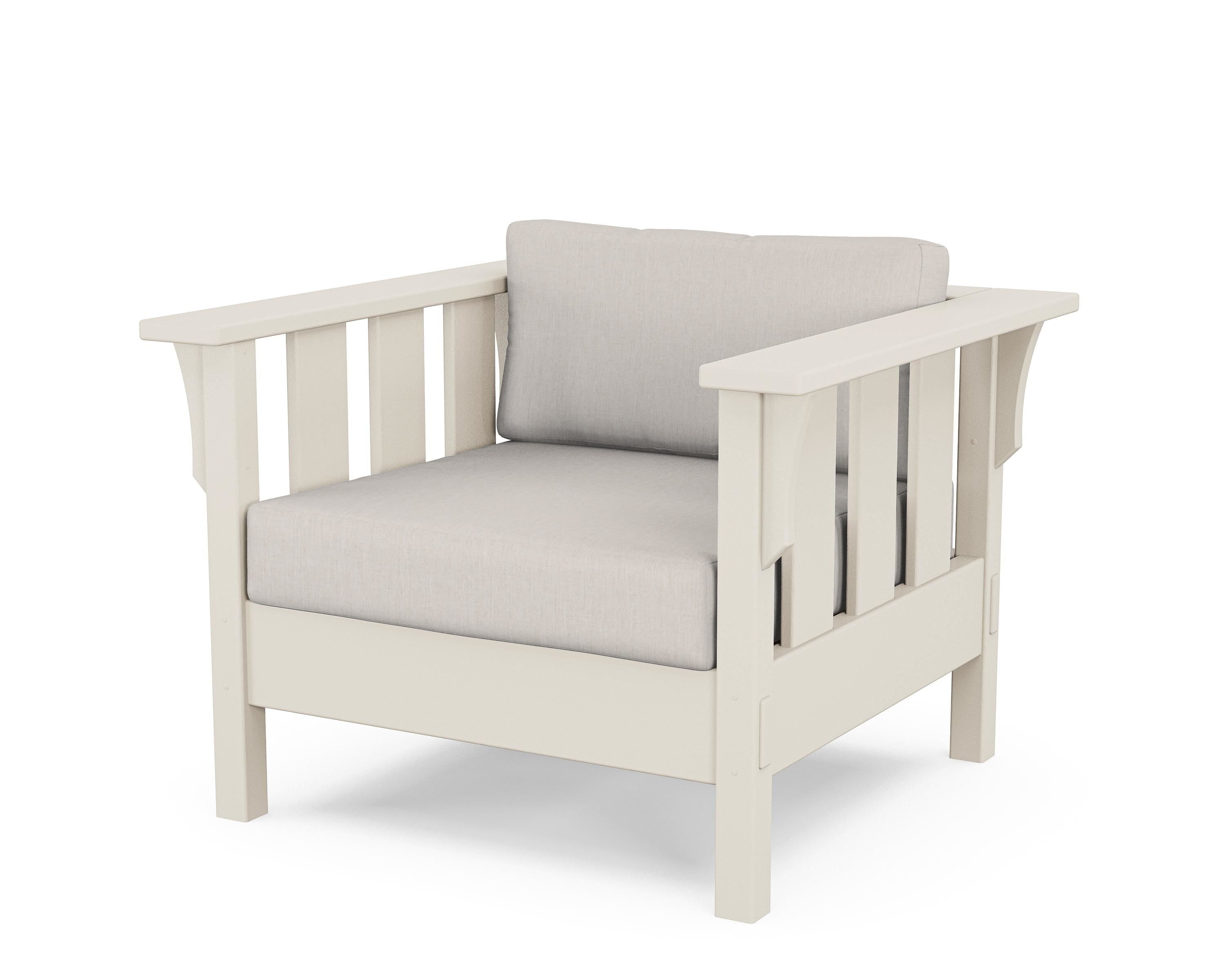 Martha Stewart by POLYWOOD® Acadia Deep Seating Chair in Sand / Cast Ash