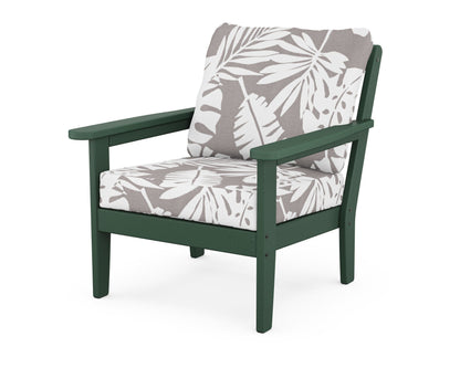 Country Living Cottage Deep Seating Chair in Green / Leaf Grey Mist