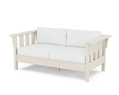 Martha Stewart by POLYWOOD® Acadia Deep Seating Loveseat in Sand / Natural