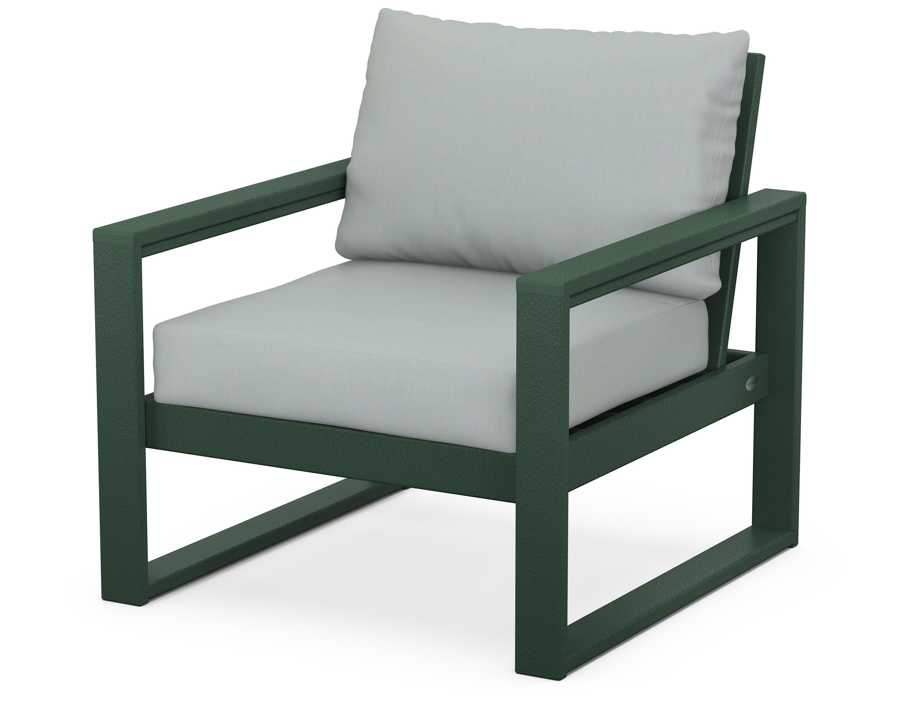 POLYWOOD® EDGE Club Chair in Green / Spa
