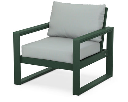 POLYWOOD® EDGE Club Chair in Green / Spa