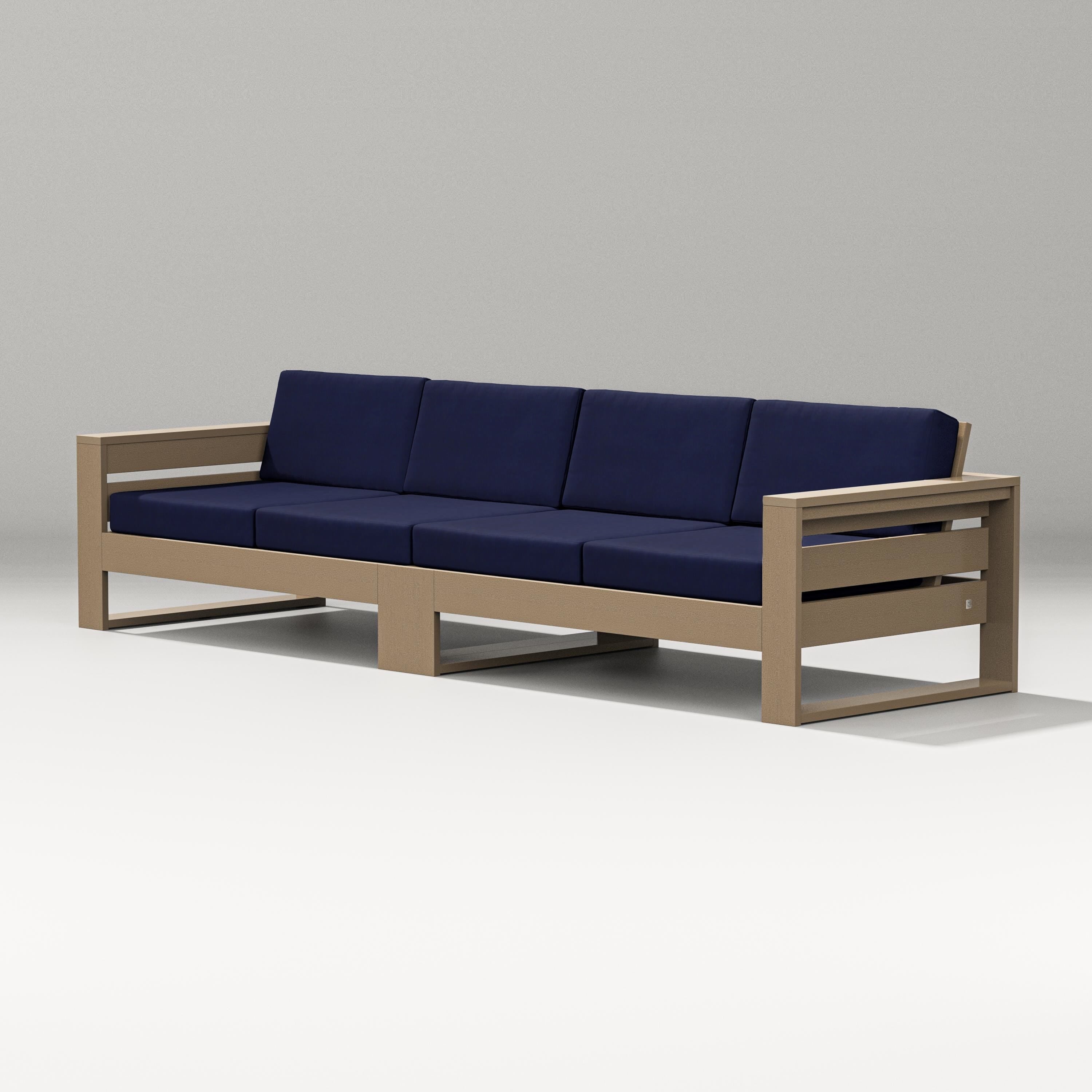 PW Designer Series Latitude Straight Sectional in Vintage Sahara / Navy