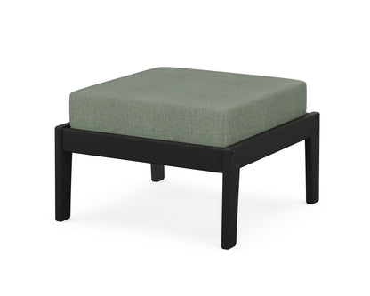Unbranded Deep Seating Ottoman in Black / Cast Sage