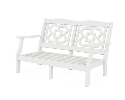 Martha Stewart by POLYWOOD® Chinoiserie Deep Seating Loveseat Frame in White