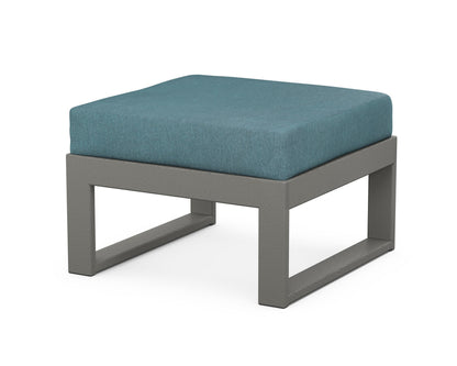Unbranded Modular Ottoman - Modern in Slate Grey / Ocean Teal