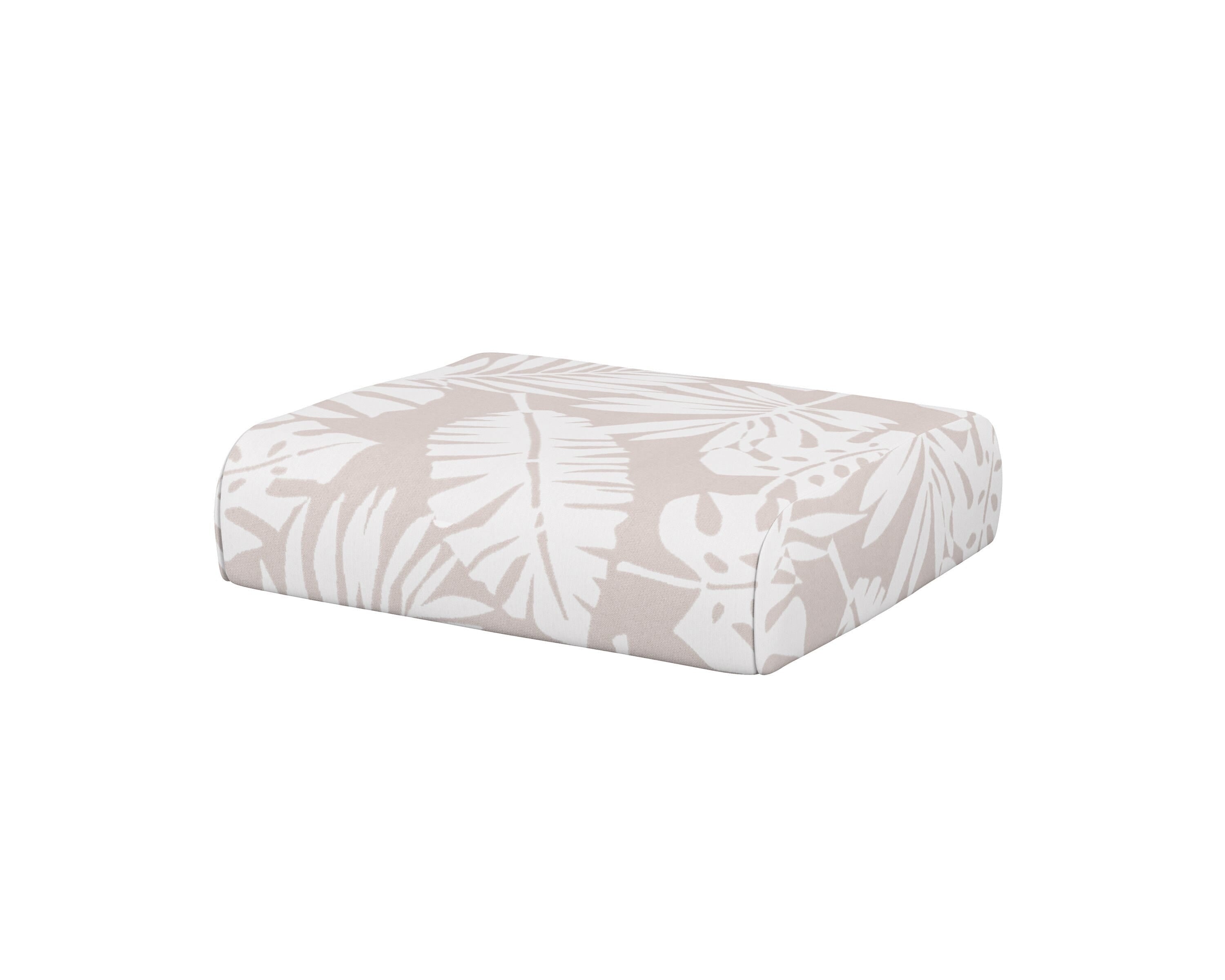 POLYWOOD® Club Ottoman Cushion in Leaf Dune Burlap