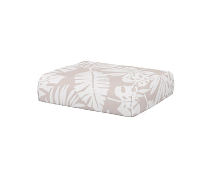 POLYWOOD® Club Ottoman Cushion in Leaf Dune Burlap