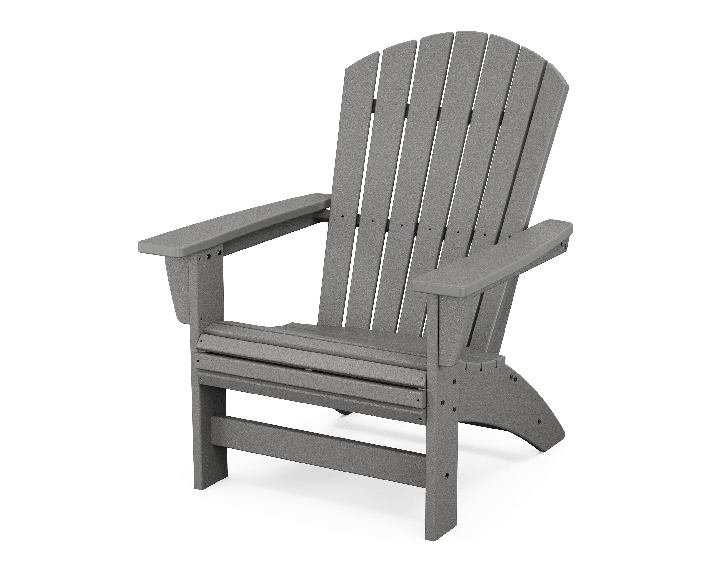 POLYWOOD® Nautical Grand Adirondack Chair in Slate Grey
