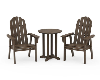Vineyard Adirondack 3-Piece Round Dining Set