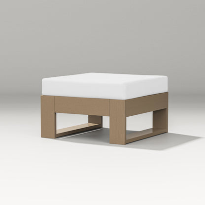 PW Designer Series Latitude Lounge Ottoman in Vintage Sahara / Natural