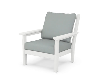 Chippendale Deep Seating Chair - White