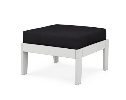 Unbranded Modular Ottoman - Classic in White / Midnight Linen
