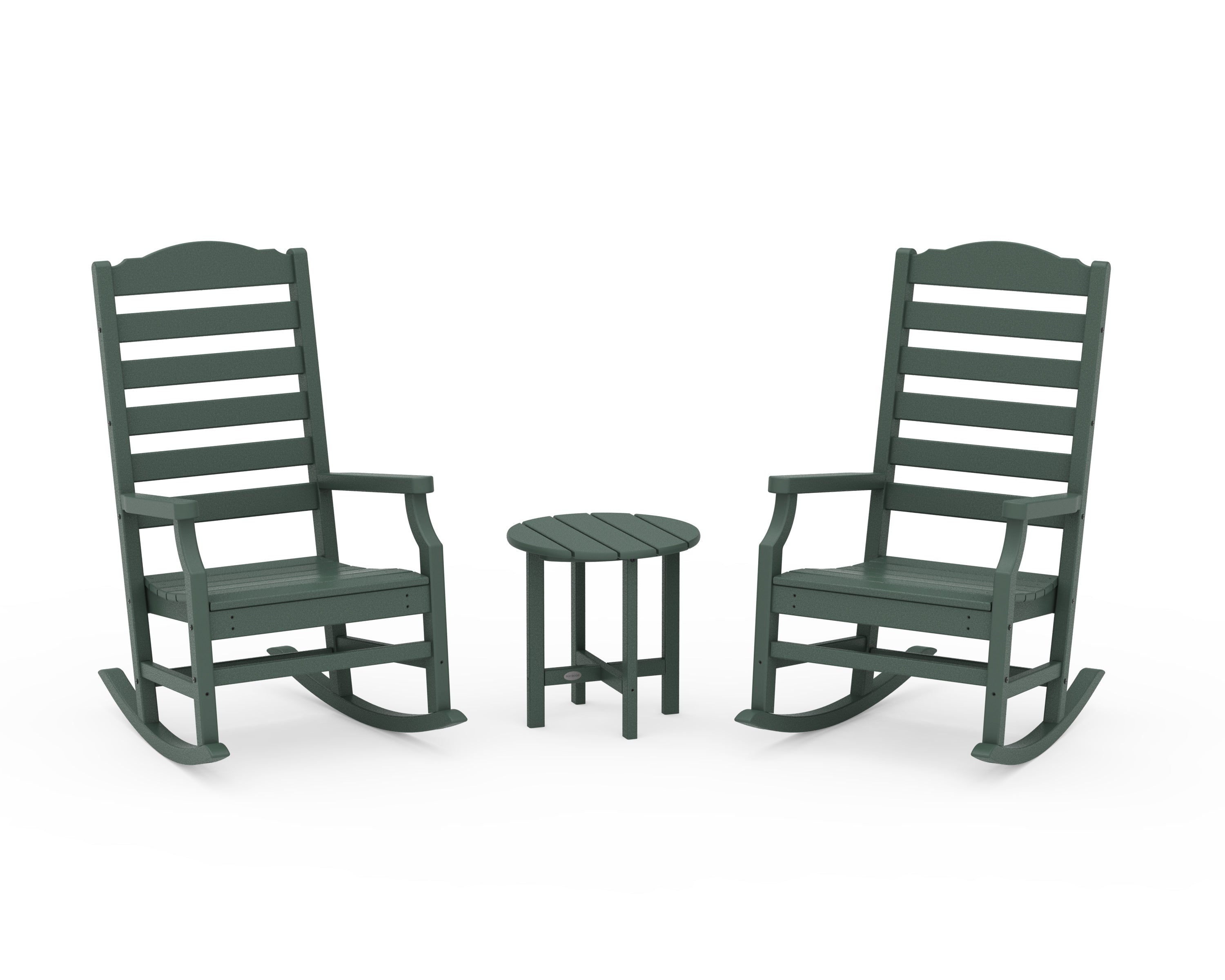 POLYWOOD® Savannah 3-Piece Rocking Chair Set in Green
