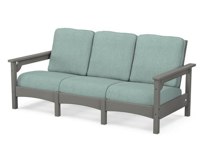 POLYWOOD® Club Sofa in Slate Grey / Glacier Spa