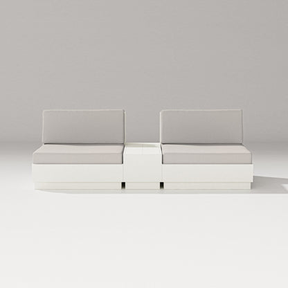 PW Designer Series Elevate Lounge Chair Set in Vintage White / Cast Ash