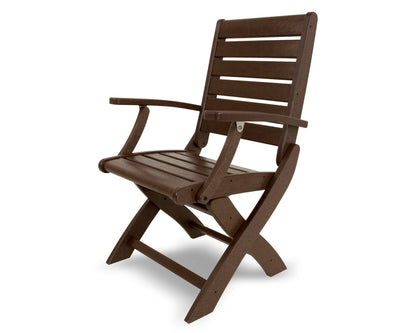 POLYWOOD® Signature Folding Chair in Mahogany