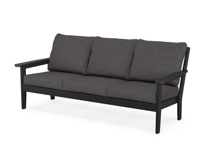 Country Living Cottage Deep Seating Sofa in Black / Ash Charcoal