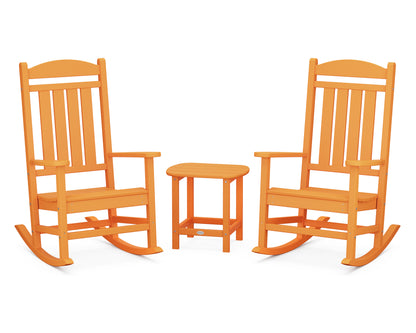 POLYWOOD® Presidential Rocker 3-Piece Set in Tangerine