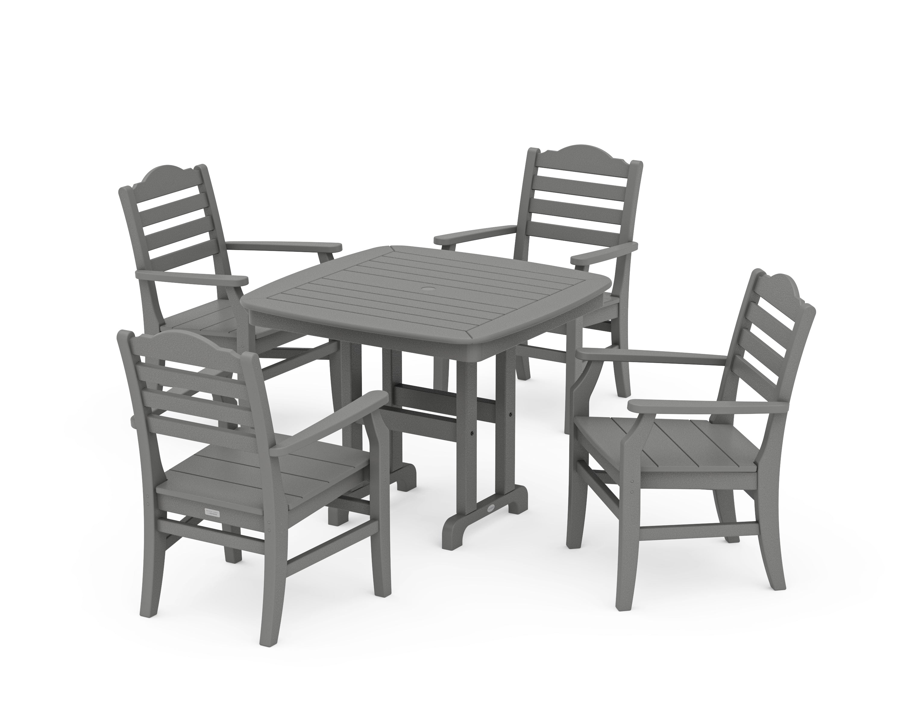 POLYWOOD® Savannah 5-Piece Dining Set in Slate Grey